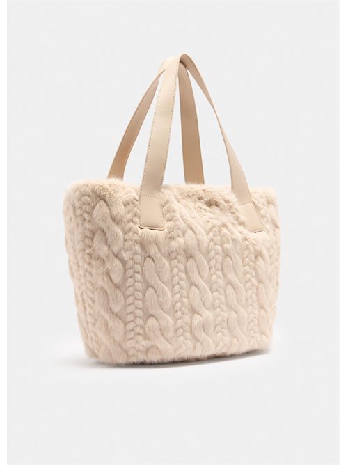 Borsa hobo grande in pelliccia sintetica LIU JO | AF5154E0305/51308